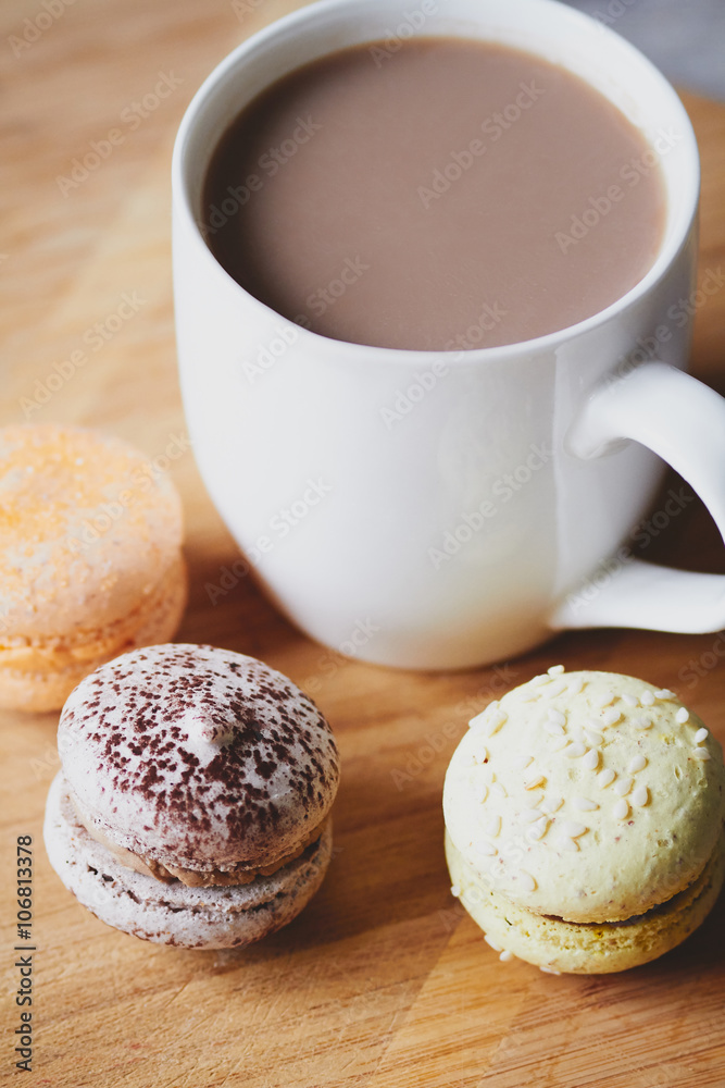 Macaroons and cocoa Macaroons and cocoa