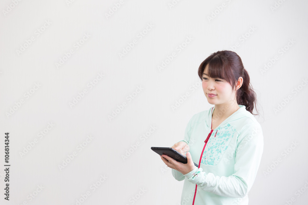 マラソンウェアの女性