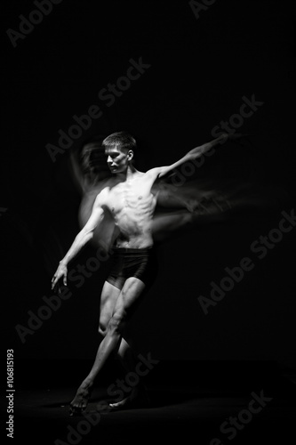 Ballet dancer in black