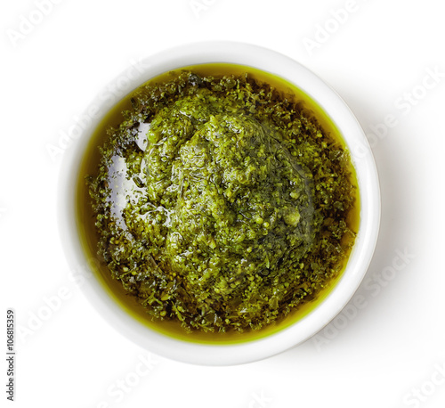 Photo Green pesto sauce