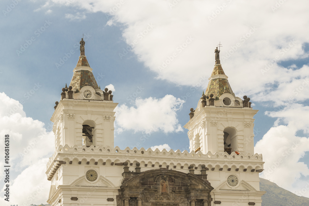 Quito San Francisco Catholic Church Detail View