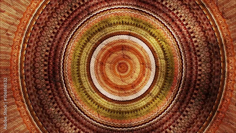 Caleidoscopio Circular - iseño de color fractal y circular en movimiento  . Caleidoscopio
