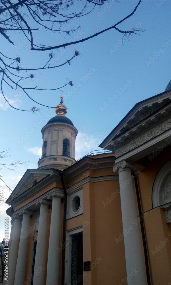 Russian church in March