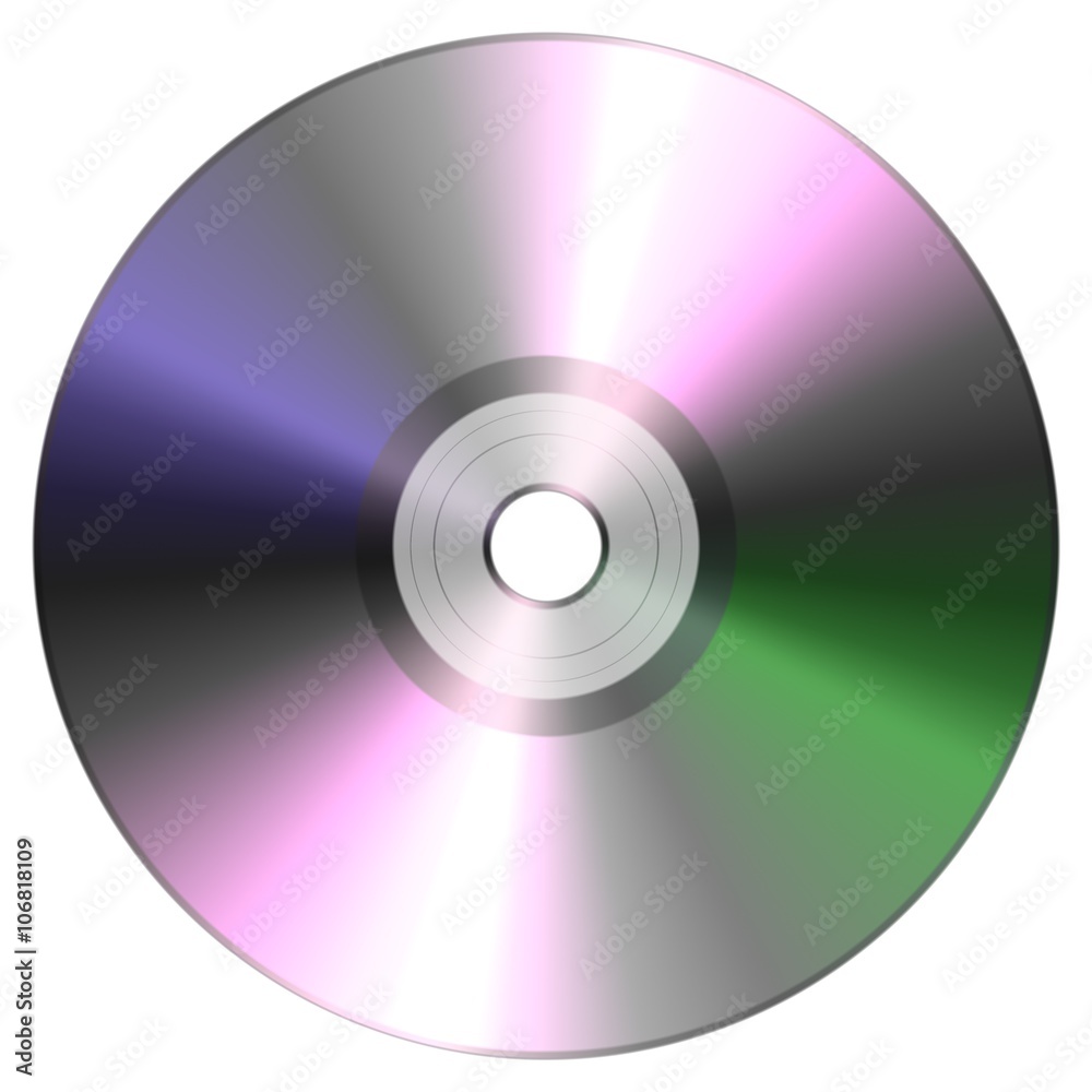 Single disc cd dvd isolated on white background. Single disc cd dvd isolated on white background.