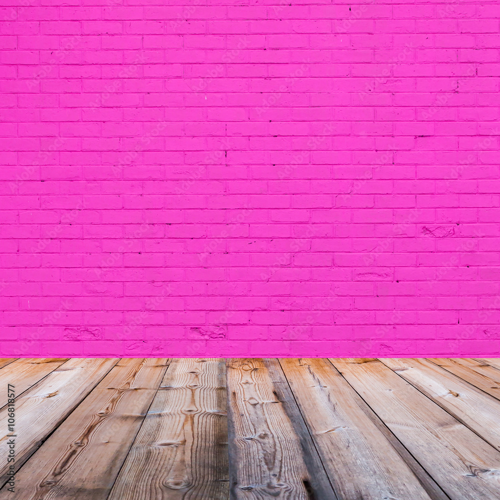 Fototapeta premium room interior with pink wallpaper background