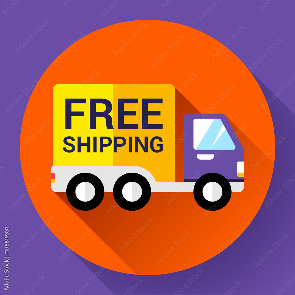 Car Shipping icon. Fast and free delivery concept. Car Shipping icon. Fast and free delivery concept.