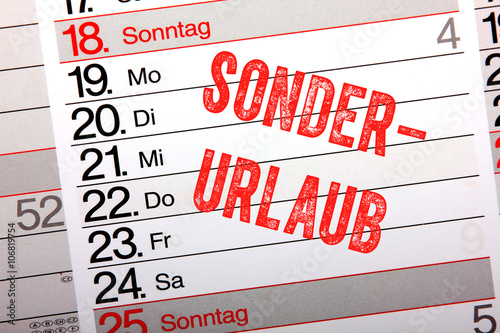 Sonderurlaub