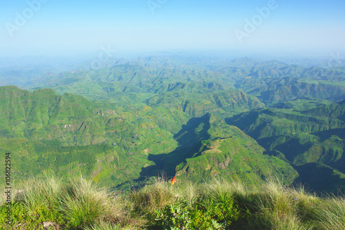 Landscape of Siemen mountains in Ethiopia
 photo