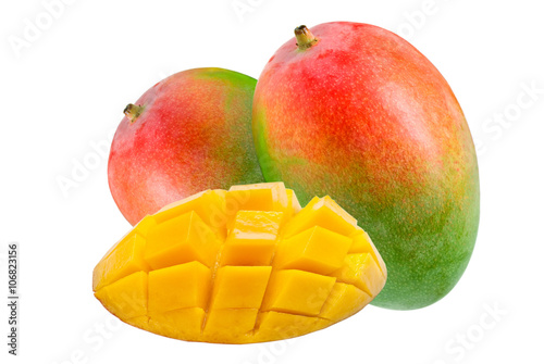 Mango isolated on white