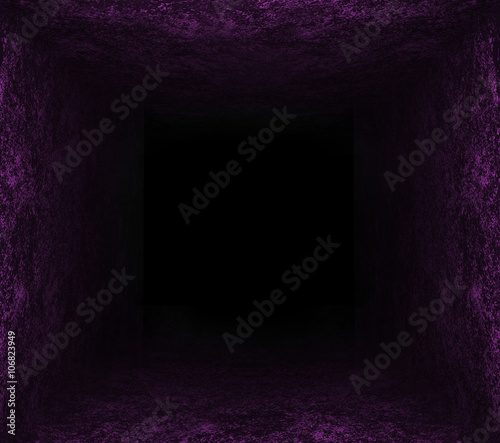 Fototapeta Naklejka Na Ścianę i Meble -  violet yellow blue hole. black background