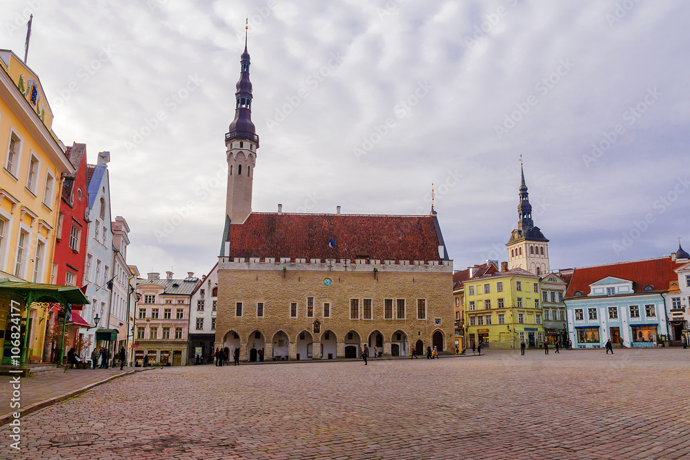 Fototapeta premium Town Hall Square in Tallinn