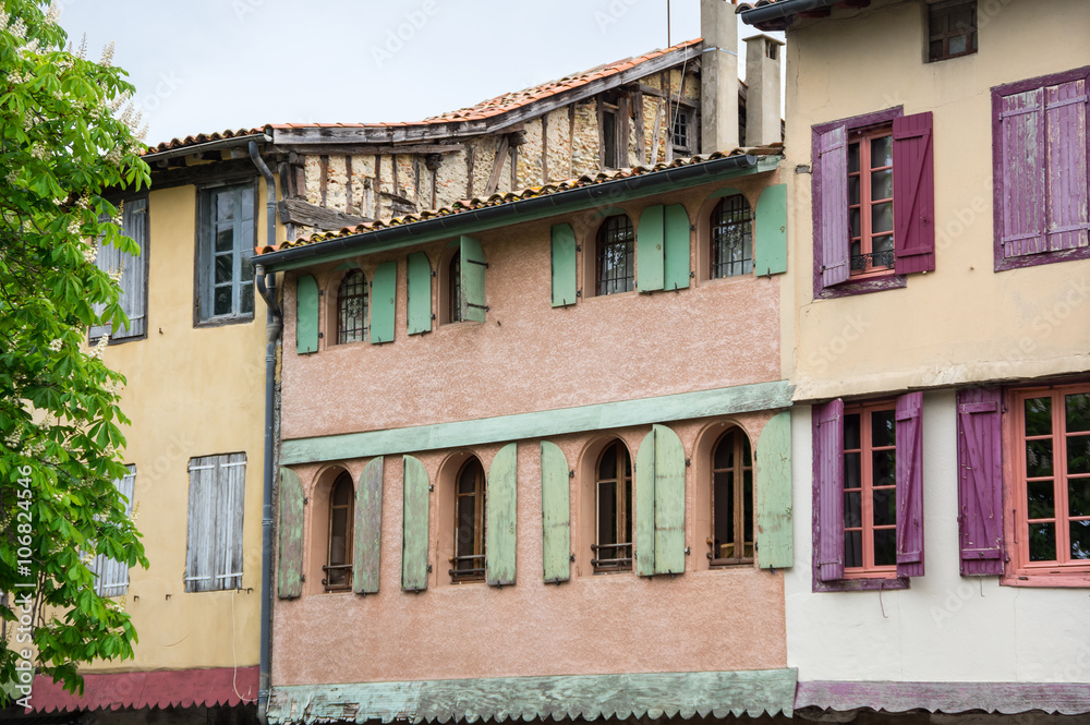 Old framework houses