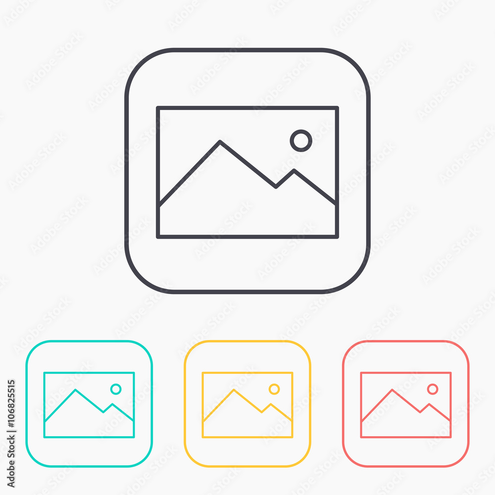 color icon set of image photo color icon set of image photo