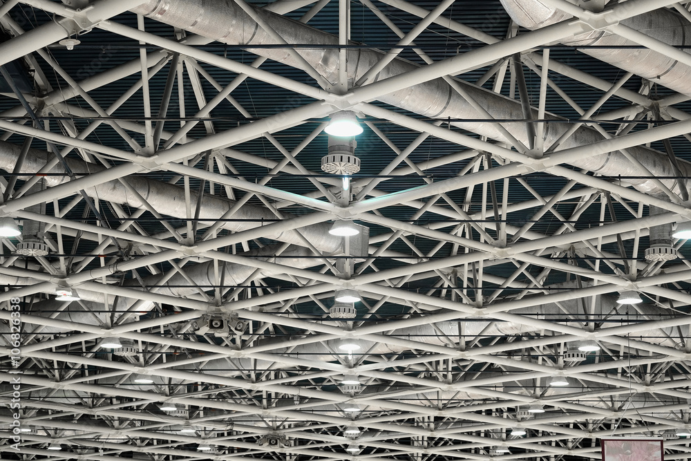 The image of factory ceiling