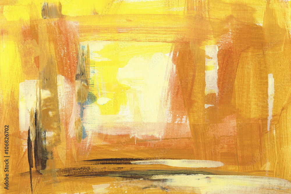  yellow sienna abstract backround  handmade painting