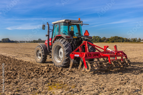Field being ploughed