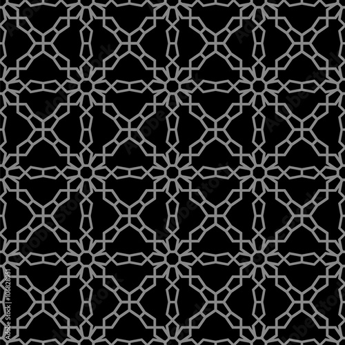 Elegant dark antique background image of cross flower geometry line