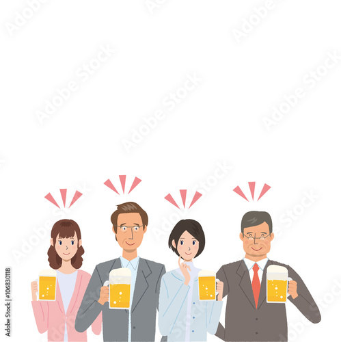 ビジネスマン　飲み会