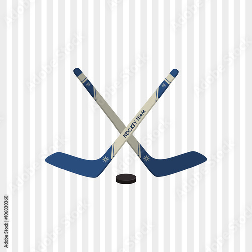 hockey sport design, vector illustration