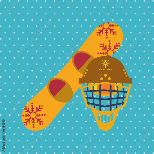 snowboard sport design, vector illustration