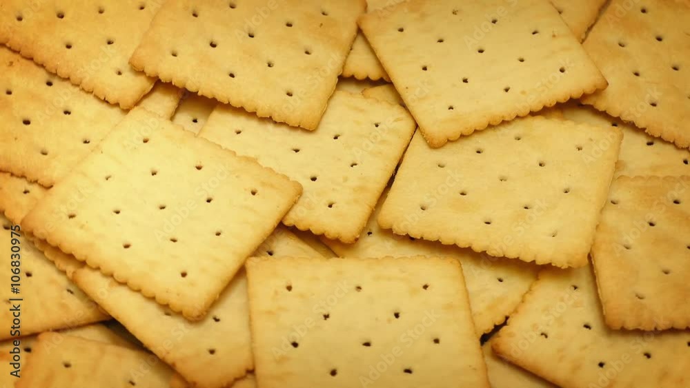Crackers Rotating On Plate Crackers Rotating On Plate