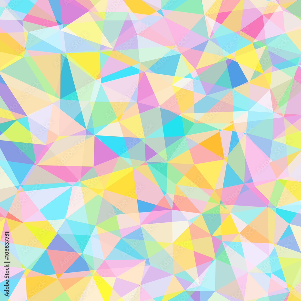 colorful triangle pattern, stained glass texture, mosaic picture, abstract image, vector illustration
