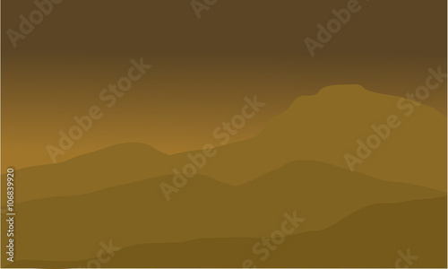The desert landscape