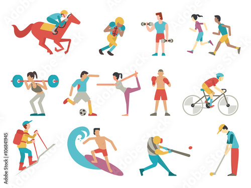 Sport people set