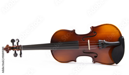 Скрипка на белом фоне