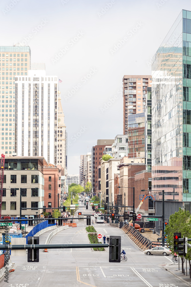 Fototapeta premium Skyscrapers in Denver downtown, Colorado