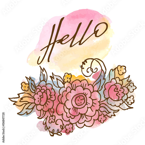 hello greeting card photo