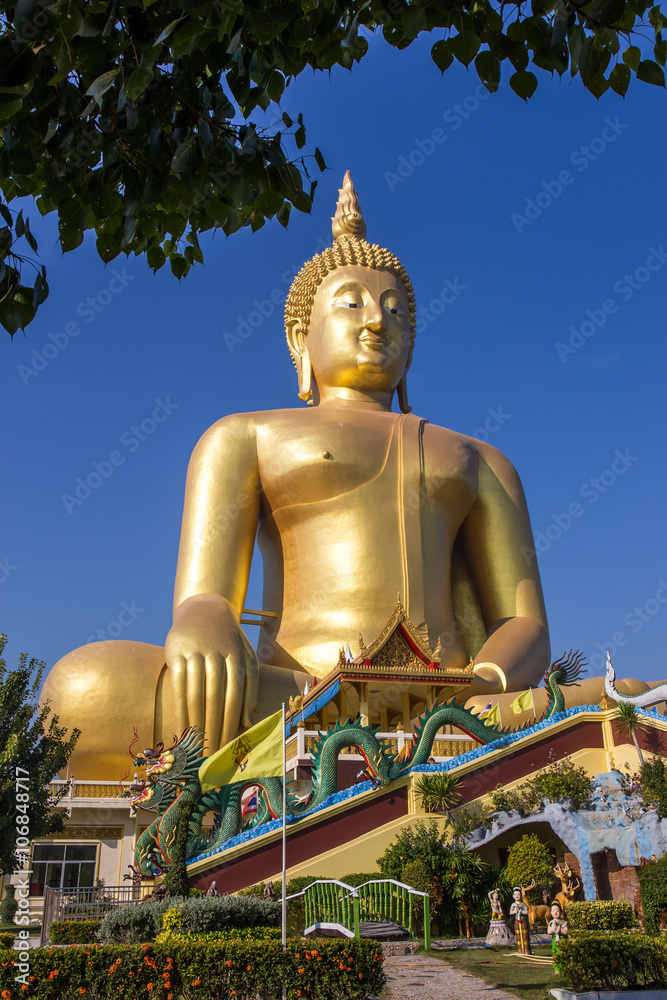 Enormous Buddha Sculpture at Wat Muang - Ang Thong, Thailand Enormous Buddha Sculpture at Wat Muang - Ang Thong, Thailand