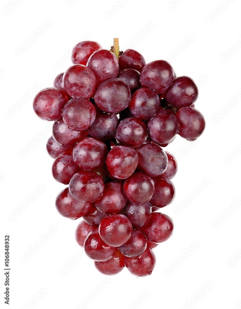Red grape isolated on the white background Red grape isolated on the white background