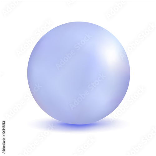 3D illustration sphere with a pearl effect. Element for design