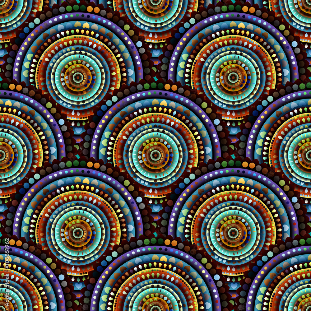 Abstract circles pattern