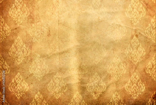 Thai tradition old paper for text and background