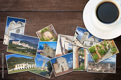 Travel to Umbria in Italy concept