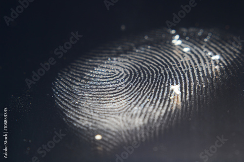 finger print and hand print on screen