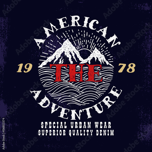 The American Adventure.Print design.