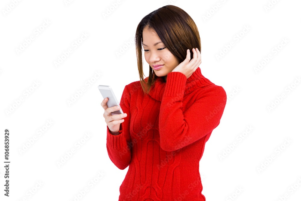 Young woman using mobile phone