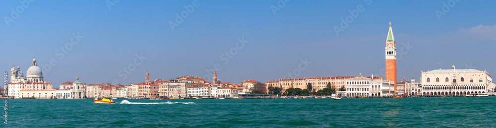 Panoramic view of Venice and San Marco piazza