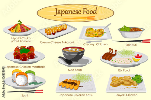 Collection of delicious Japanese food