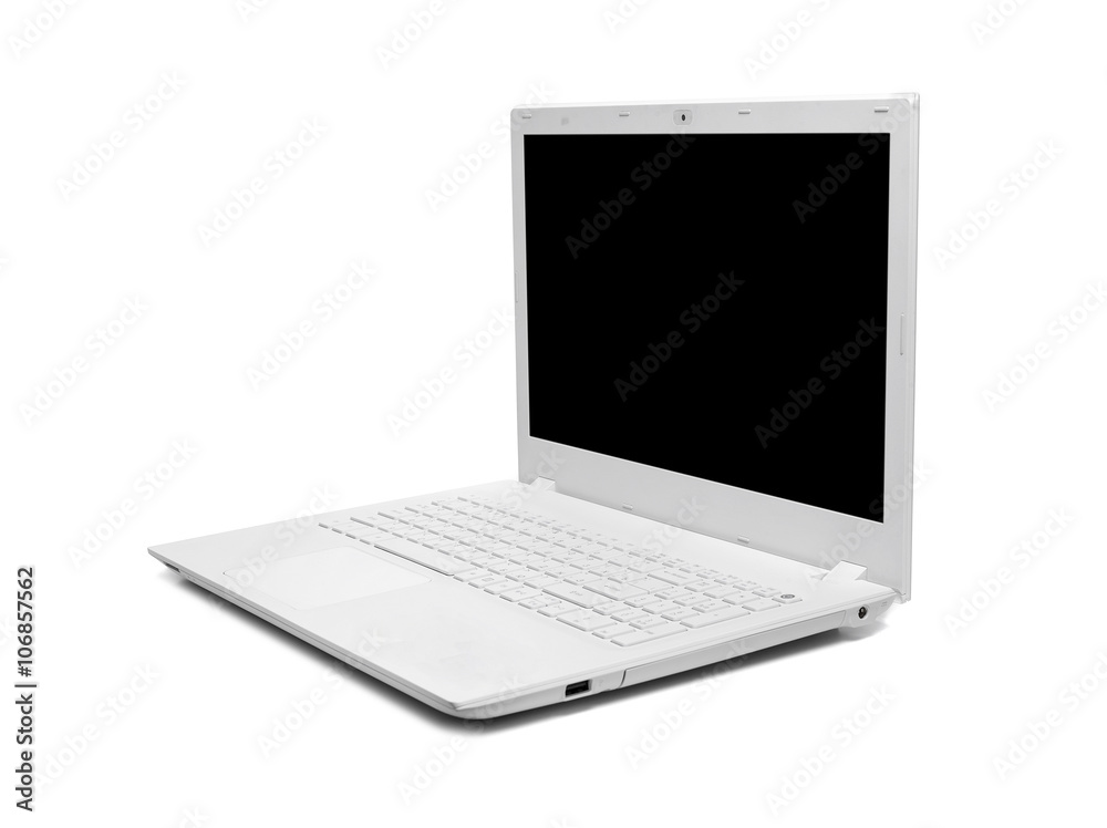 Modern laptop isolated. Modern laptop isolated.