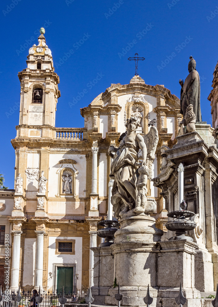 Palermo catholic church, Sicily, Italy