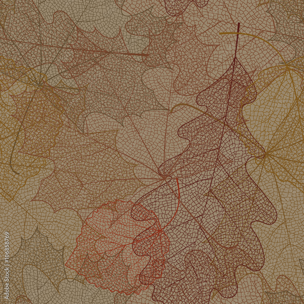Seamless autumn pattern. Seamless autumn pattern.