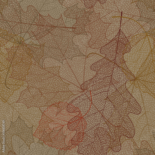 Seamless autumn pattern.