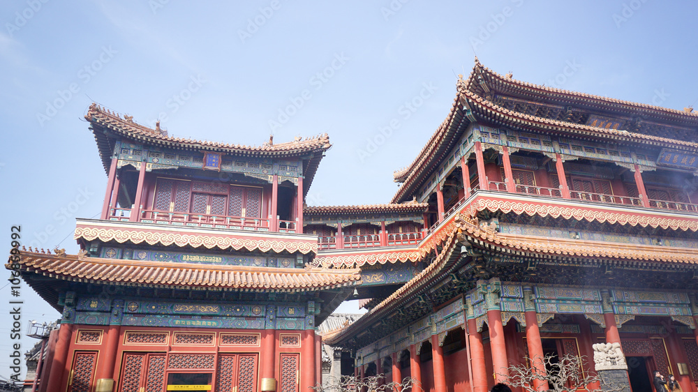 Fototapeta premium Beijing, China - Yong he gong , Lama Temple