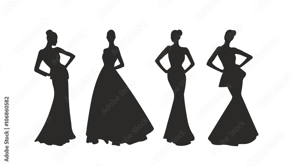 силуэт 2 Stock Vector | Adobe Stock
