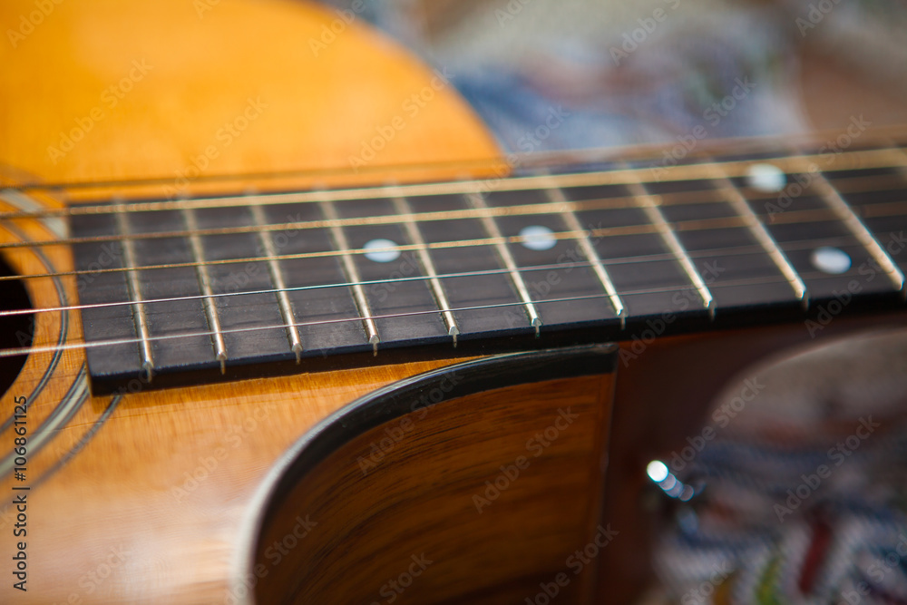 Fototapeta premium acoustic guitar body 