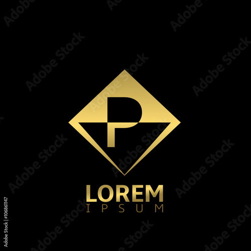 Golden P letter Free Download Golden P letter - GFXLoad